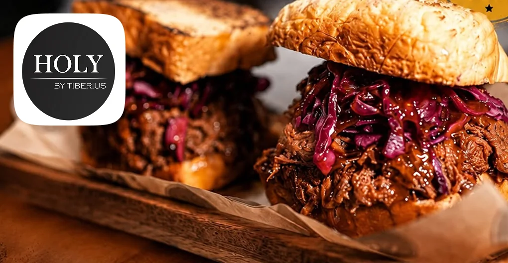 Holy Smokes BBQ pulled brisket burgers